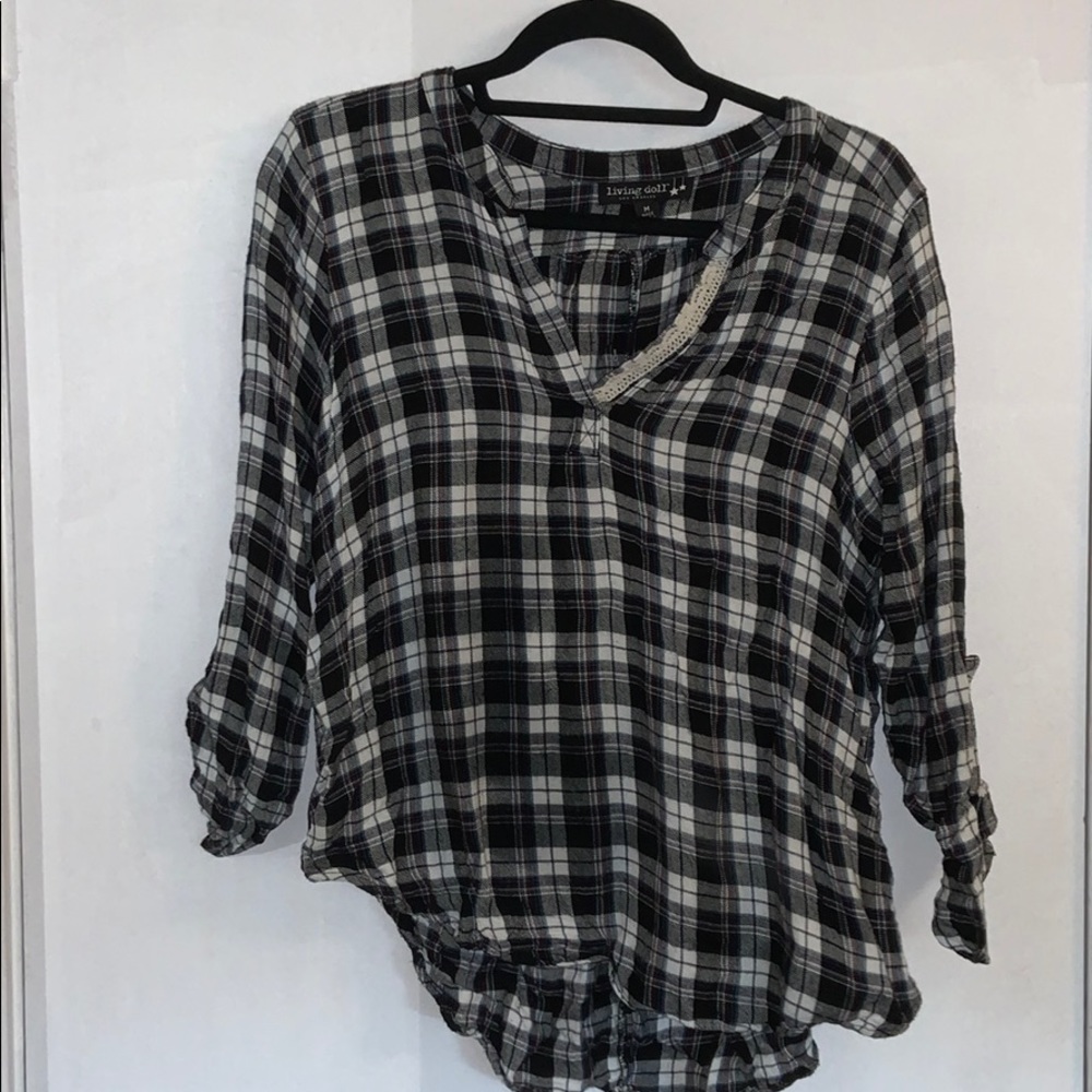 Plaid Blouse